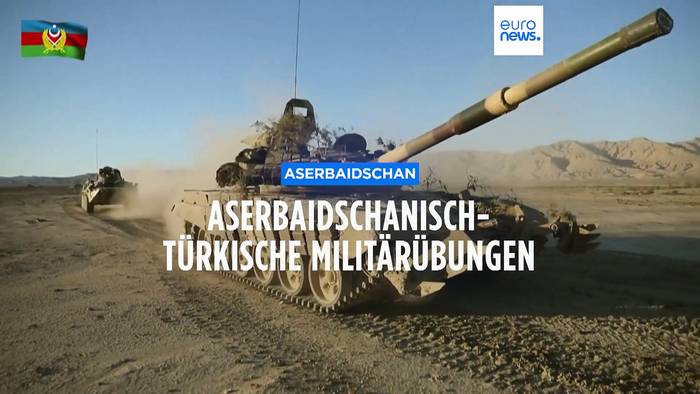 Video: Nahe der armenischen Grenze: Aserbaidschan und Türkei führen Militärübungen durch