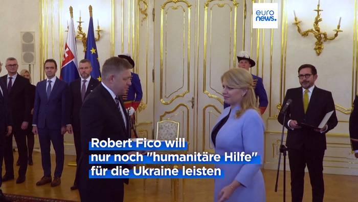 Video: Die Slowakei will Militärhilfe für die Ukraine einstellen