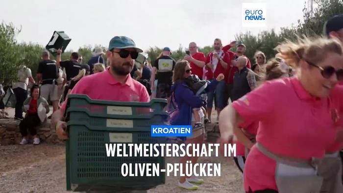 News video: Weltmeisterschaft im Oliven-Pflücken: Deutschland landet auf Platz 3