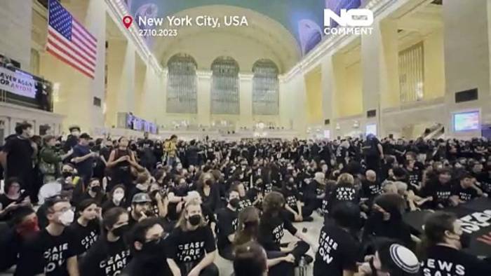 Video: Kundgebung für Waffenstillstand: 200 Festnahmen in New York