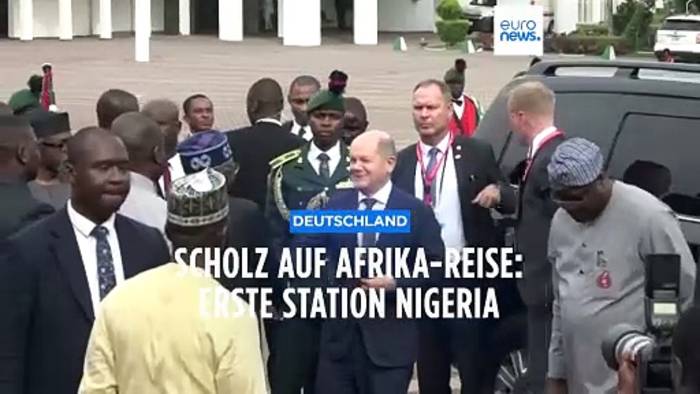 Video: Scholz auf Afrika-Reise: 1. Station Nigeria, es geht um Erdgas und Migration