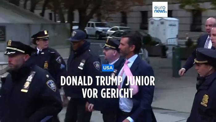 News video: Betrugsverfahren: Donald Trump Junior sagt aus