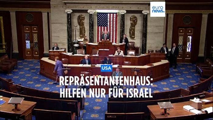 News video: US-Repräsentantenhaus: 14 Milliarden Dollar für Israel - Ukraine soll leer ausgehen