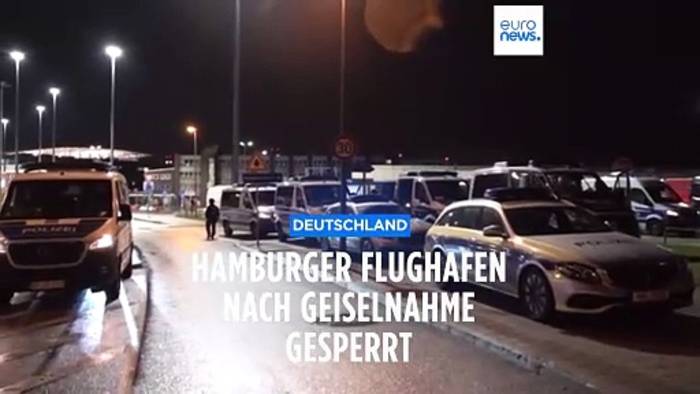 News video: Hamburger Flughafen nach Geiselnahme weiterhin gesperrt
