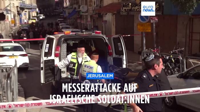 News video: Messerattacke auf israelische Soldat:innen in Jerusalem