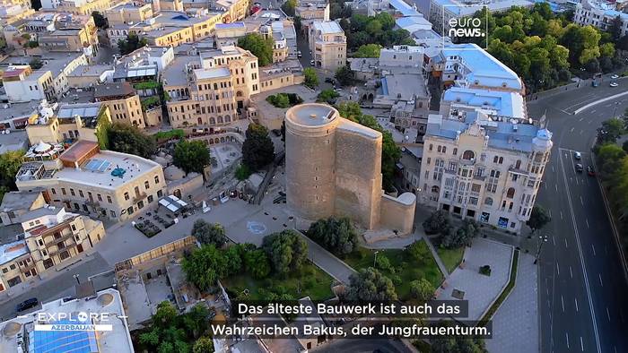 News video: Baku: Aserbaidschans Hauptstadt, in der sich Antike und Moderne treffen