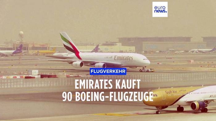 News video: Emirates bestellt Boeing-Flugzeuge im Wert von 49 Mrd. Euro