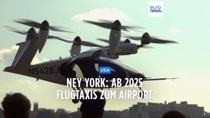 News video: In Minuten nach Manhattan: New York will schon bald Flugtaxis einsetzen
