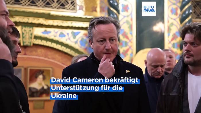 Video: Cameron macht Ukraine Mut: Unterstütztung 