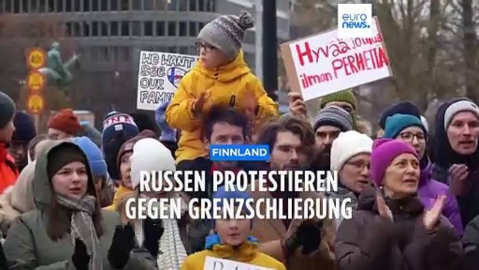 Video: Helsinki: Proteste gegen Schließung der Grenze nach Russland