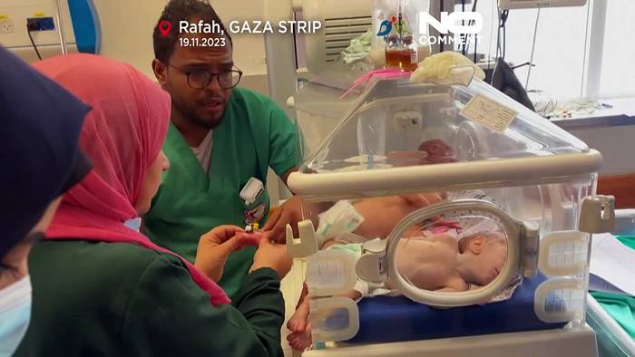 News video: Frühgeborene Babys aus Gaza sollen nach Ägypten gebracht werden