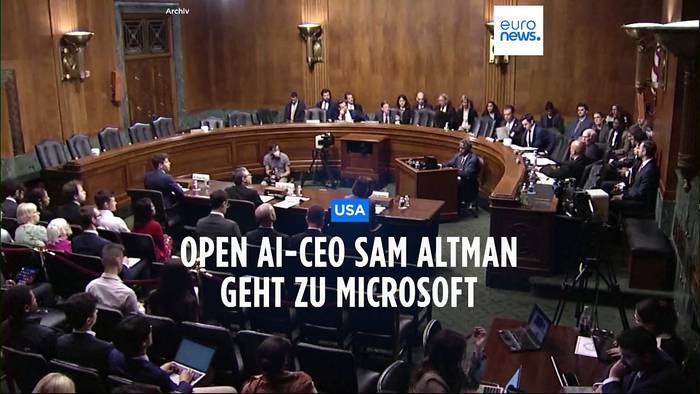 News video: Nach Entlassung: OpenAI-Chef Altman wechselt zu Microsoft