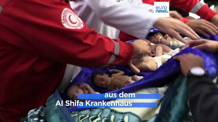 News video: Hoffnung? Frühgeborene Babys nach Ägypten, Verletzte aus Gaza in die Türkei gebracht
