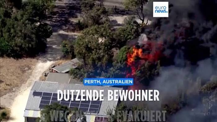 News video: Feuer bedroht australische Küstenstadt Perth
