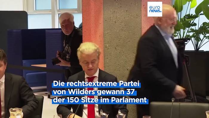 News video: Schwierige Koalitionsverhandlungen: Erster Partner sagt Wilders ab