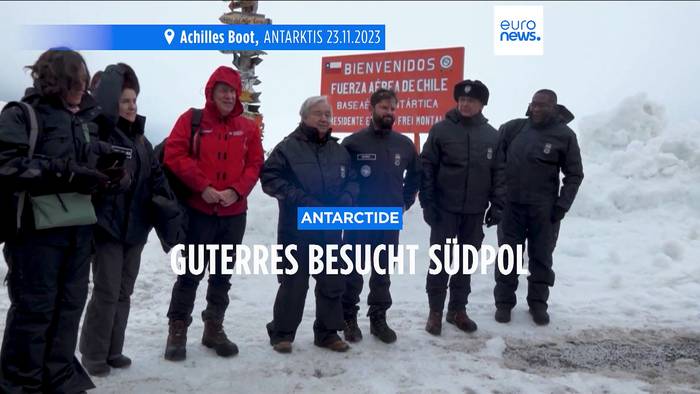 Video: UN-Generalsekterär Guterres besucht Antarktis