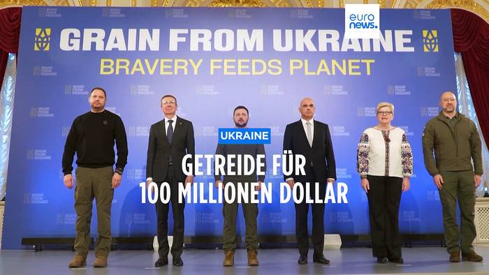 Video: Ukraine schließt millionenschwere Getreideverträge ab und verspricht Schutz für die Frachter