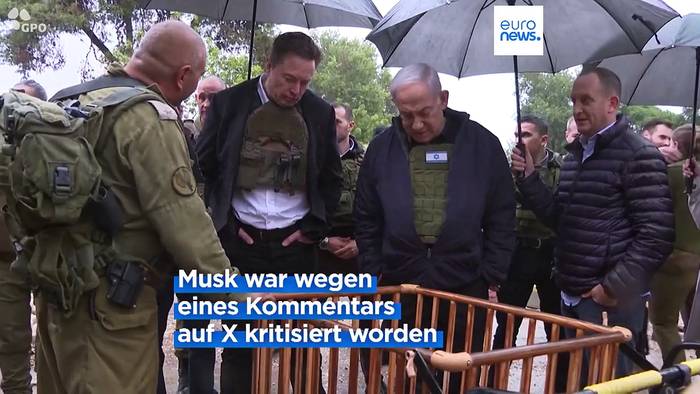 News video: Steinmeier und Musk besuchen verwüstete Kibbuze