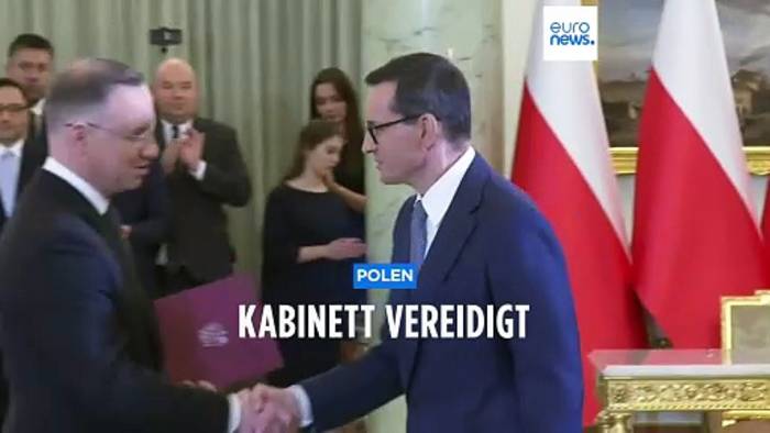 Video: Polens Präsident vereidigt chancenlose PiS-Regierung von Morawiecki