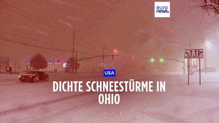 Video: Schneesturm in Ohio: Es wurden Wetterwarnungen ausgerufen