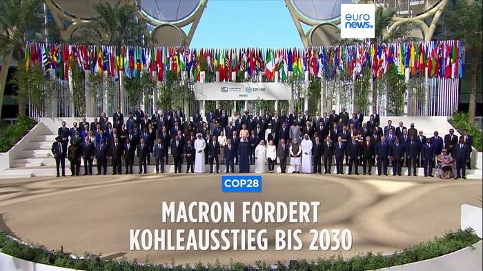 Video: COP28: Macron fordert G7-Mitglieder zum Kohleausstieg bis 2030 auf