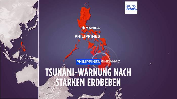 Video: Tsunamiwarnung nach Erdbeben vor südlichen Philippinen