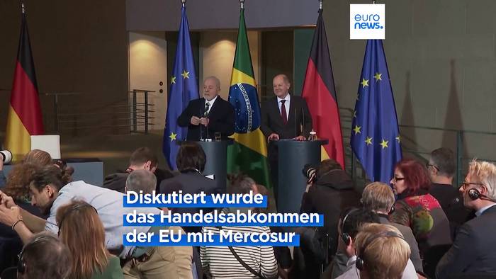 News video: Scholz und Lula dringen in Berlin auf Freihandelsabkommen