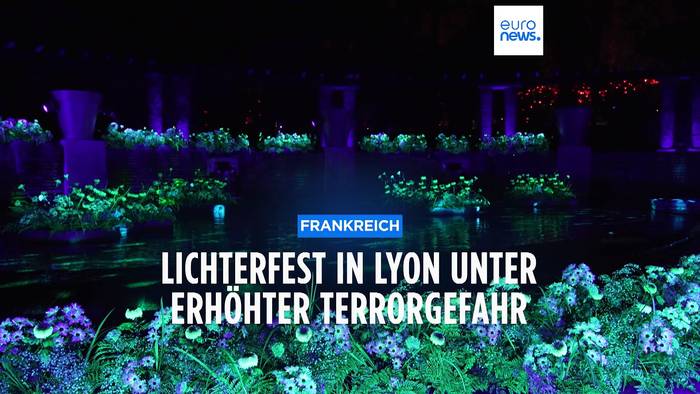 Video: Lyon: Zwei Millionen Besucher trotz hoher Terrorwarnstufe beim Lichterfest erwartet