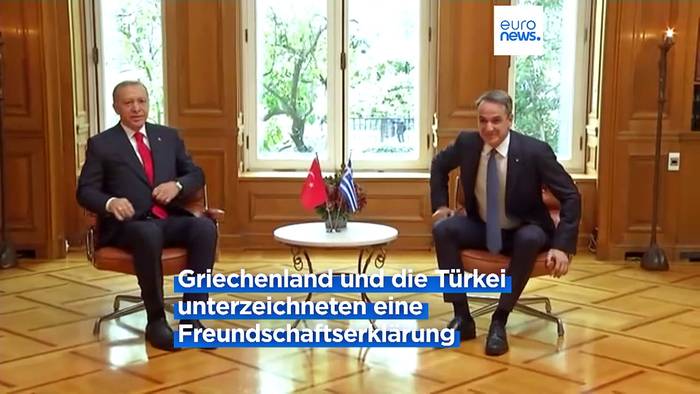 News video: Nach Jahren voller Konflikte: Türkei und Griechenland einigen sich auf Freundschaftserklärung