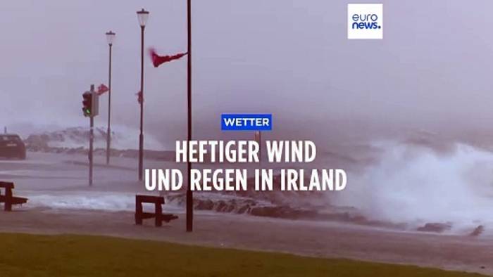 Video: Irland und Frankreich: Sturm Fergus drückt Regen landeinwärts