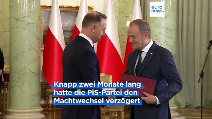 Video: Neue polnische Regierung vereidigt: Tusk will Polen zum 
