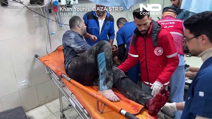 Video: Krieg im Gazastreifen: Zahlreiche Verletzte nach Luftangriff auf Chan Junis