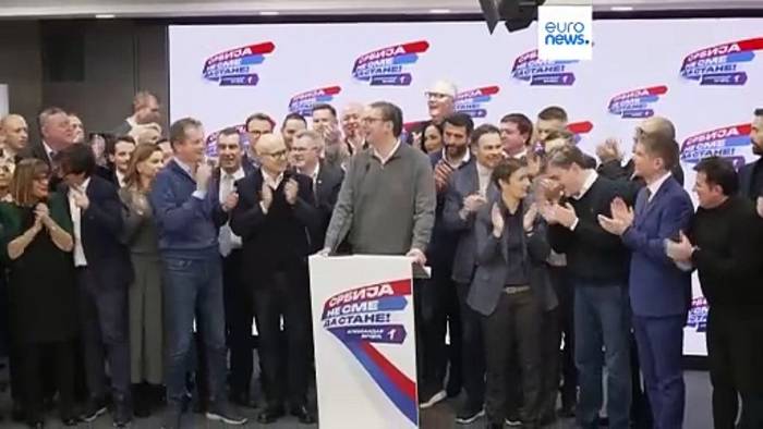 News video: Deutlicher Sieg der Vucic-Partei bei der Parlamentswahl - Wahlmanipulationen nicht ausgeschlossen
