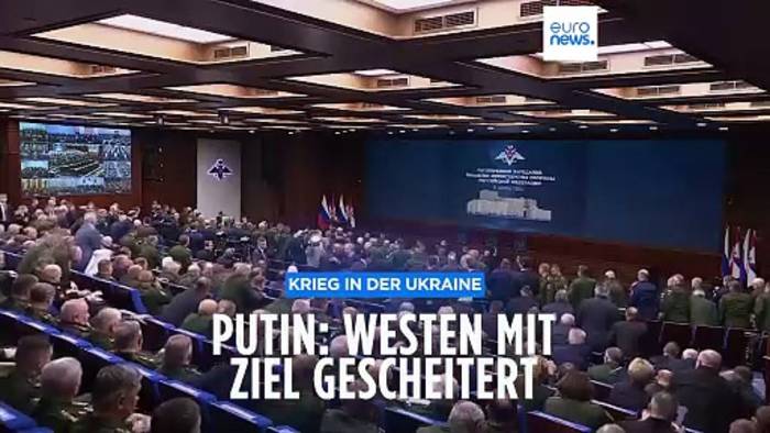 News video: Krieg in der Ukraine: Putin behauptet Scheitern des Westens