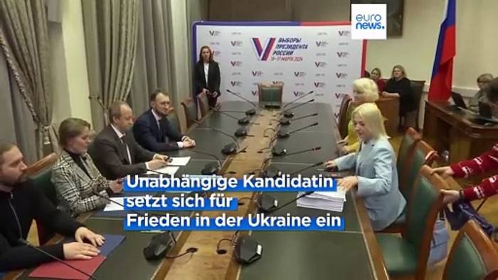 News video: Provinzpolitikerin will bei Präsidentschaftswahl gegen Putin antreten
