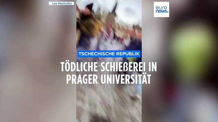 News video: Schüsse an der Universität Prag fordern 10 Todesopfer