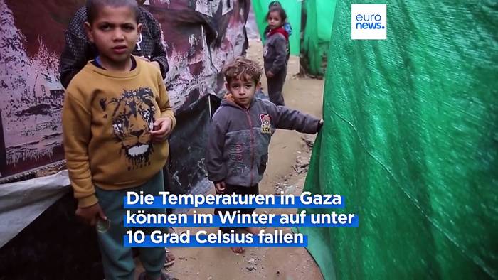 Video: Wintereinbruch in Gaza: Kein Schutz vor Regen und Kälte