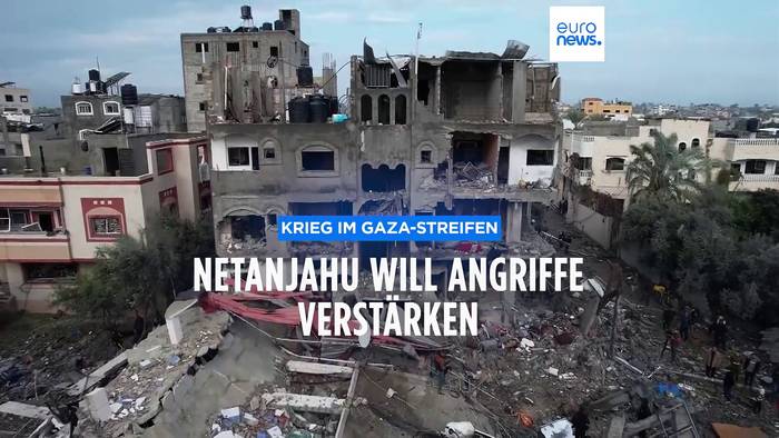 Video: Truppenbesuch im Gazastreifen: Netanjahu will Angriffe verstärken