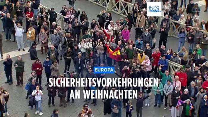 Video: Angespannte Weihnachten: erhöhte Sicherheitsvorkehrungen in Wien, Köln und im Vatikan