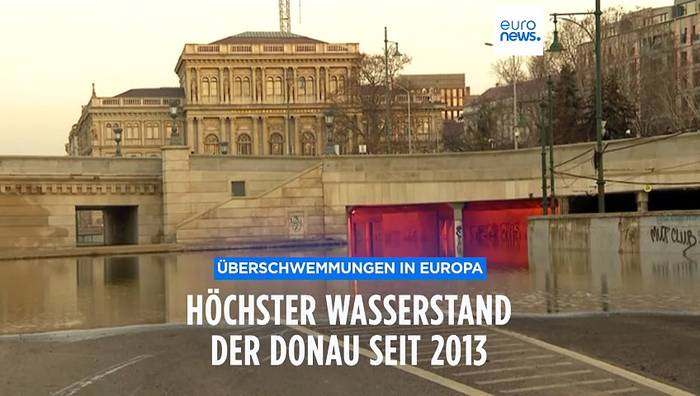 News video: Europa unter Wasser: Höchster Wasserstand der Donau seit 2013