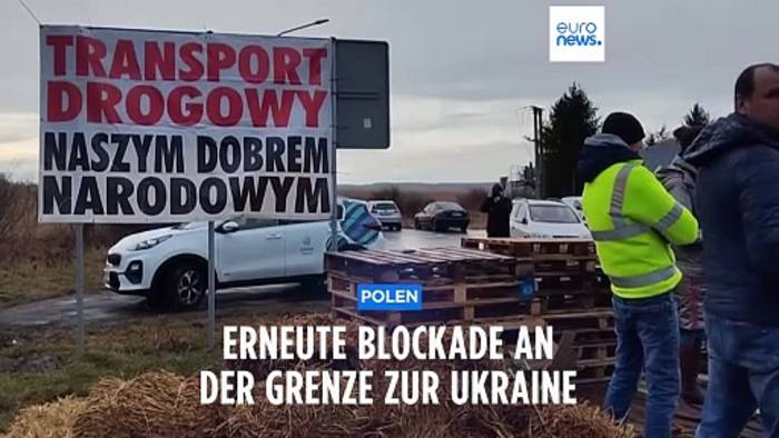 Video: Bauern-Protest: Erneute Blockade an polnischem Grenzübergang zur Ukraine
