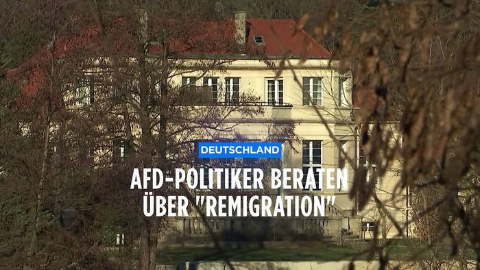 News video: AfD-Politiker diskutieren bei Geheimtreffen über Vertreibungspläne