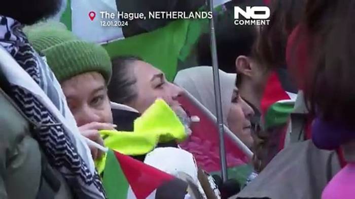 News video: Muss Israel den Krieg in Gaza stoppen? Prozess und Proteste in Den Haag