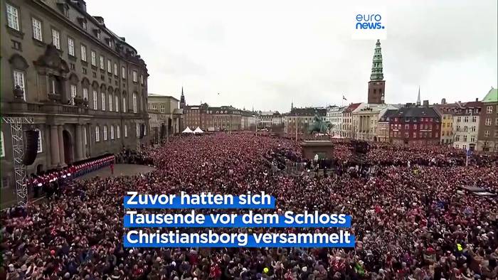Video: Riesengroße Show für Thronfolger: Dänemark feiert seinen neuen König