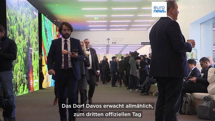 News video: Davos: Von der Leyen will weiteres Milliarden-Paket für Kiew