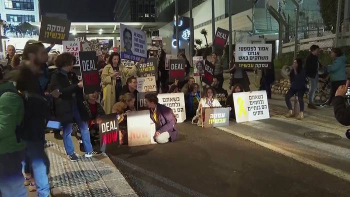 News video: Tel Aviv: Angehörige fordern sofortige Befreiung der Geiseln