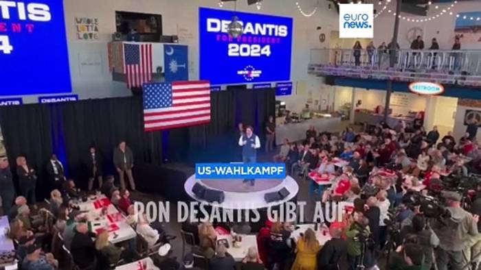 Video: DeSantis schmeißt hin - ein Konkurrent weniger für Donald Trump