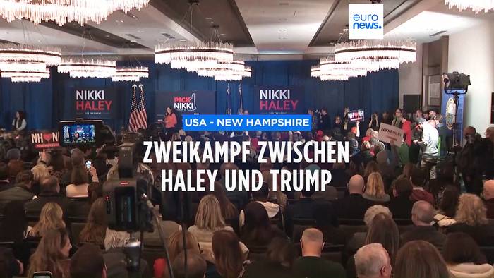 News video: Zweikampf zwischen Haley und Trump  in New Hampshire