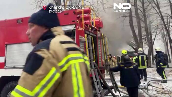News video: Charkiw in Trümmern: 5 Tote und 56 Verletzte nach russischem Beschuss