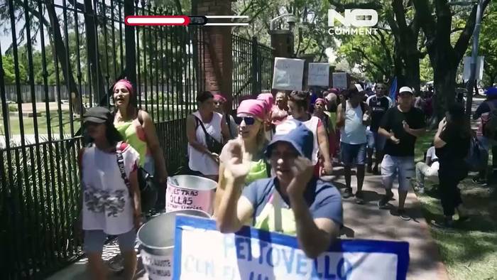 Video: Protest in Argentinien